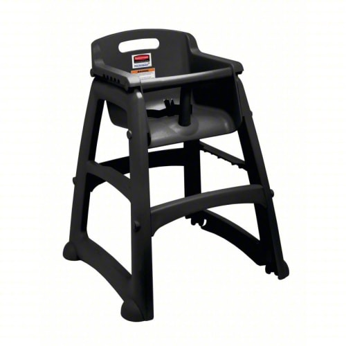 Chaise haute sans roulettes Sturdy Chair Rubbermaid®, noir